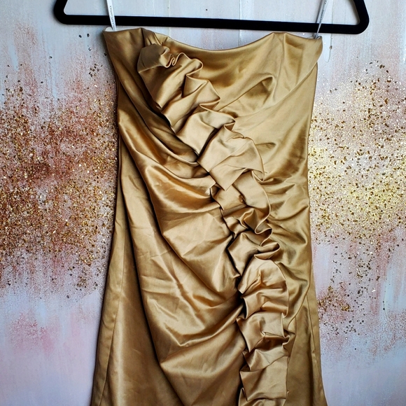 Gunne Sax Dresses & Skirts - Gunne Sax 2 Vintage Gold Dress Holiday